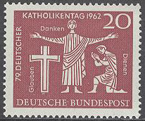 Tyskland – M  381 Tyska katolikdagen i Hannover 1962, 1 kpl **
