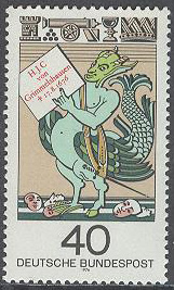 Tyskland – M  902 H J C von Grimmelshausen (ca 1622-1676). 1 kpl **