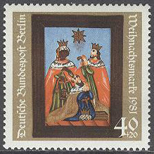 Berlin – M  658 Jul 1981 – Konst – De 3 heliga kungarna, 1 kpl **