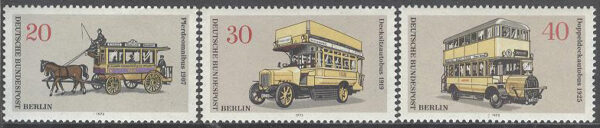Berlin - M  446, 448, 450 Fordon - Gamla bussar bla hästdragna, 3 ol **