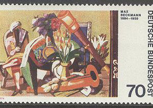 Tyskland – M  822 Tysk konst av Ernst Ludwig Kirchner, märke **