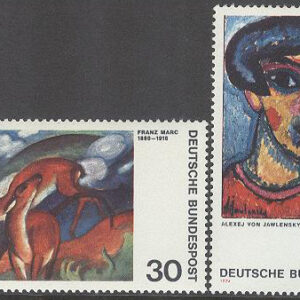 Tyskland – M  798-799 Tysk konst av bla Franz Marc, 2 kpl **