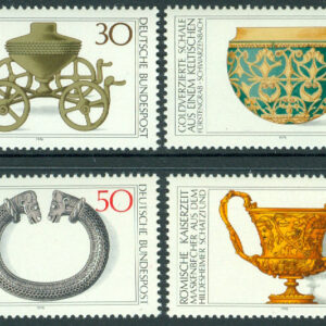 Tyskland – M  897-900 Arkeologiska fynd bl.a. halsring i silver, 4 kpl **