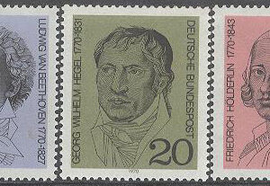 Tyskland – M  616-618 Minnen bla L. van Beethoven – Musik, 3 kpl **
