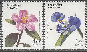 Thailand – M 1443-1446 A Nyår – Blommor bla Dillenia obovata, serie 4 kpl **