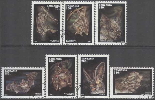 Tanzania - M 2086-2092 Djur - Flyghundar, serie 7 kpl