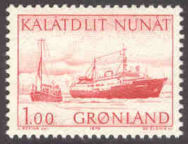 Grönland – F   99 Båtar – Kustfartyget Kununguak, 1 kpl **