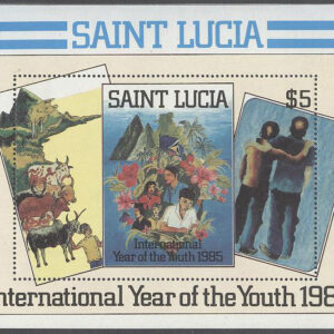 St. Lucia – M BL  43 Internationella Ungdomsåret 1985, Block **