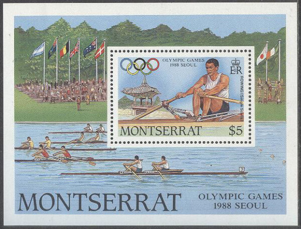 Montserrat - M BL  49 OS i Seoul 1988 Rodd, Block **