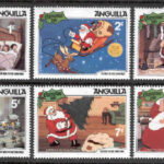 Anguilla – M  451-456 Disneys ”Natten före julafton”, 6 ol **