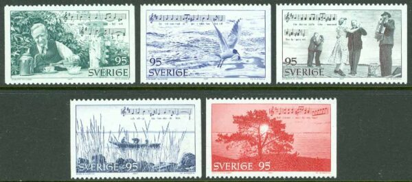 Sverige - F 1000-1004 I Roslagens famn, 5 kpl **
