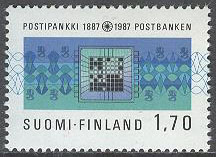 Finland – F 1010 Postbanken 100 år, 1 kpl **
