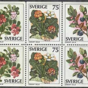 Sverige – F 1011-1015 HBL Vilda bär, 10 kpl **