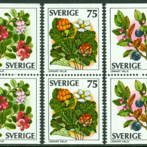 Sverige – F 1011-1015 Vilda bär, 10 kpl **