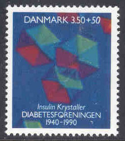 Danmark – F 1012 Diabetesföreningen 50 år, 1 kpl **