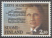Finland – F 1015 Leevi Madetoja 100 år – Kompositör – Musik, 1 kpl **