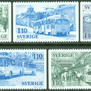 Sverige – F 1016-1020 Lokaltrafiken 100 år, 5 kpl **