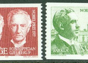 Sverige – F 1027-1028 Nobelpristagare 1917, 2 kpl **