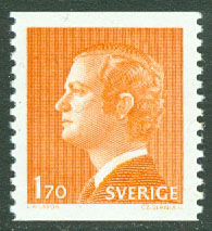 Sverige – F 1029 Carl XVI Gustaf, typ I, 1.70 **