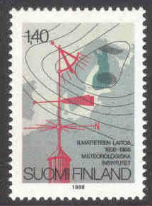 Finland – F 1048 Meteorologiska Institutet 150 år, 1 kpl **