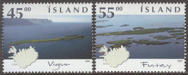 Island - F 1053-1054 Öar II - Vigur & Flatey, 2 kpl **
