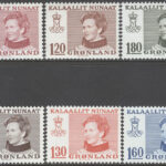 Grönland – F  106-108, 112-114 Drottning Margrethe. Typ II, 6 kpl **