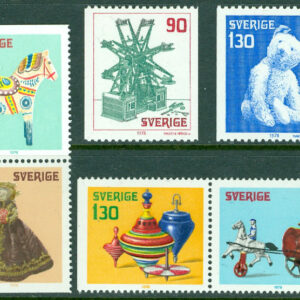 Sverige – F 1062-1067 Gamla leksaker, 6 kpl **