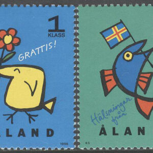 Åland – F  107-108 Hälsningsfrimärken, 2 kpl **