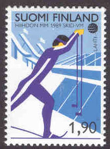 Finland – F 1071 VM på skidor i Lahtis, 1 kpl**