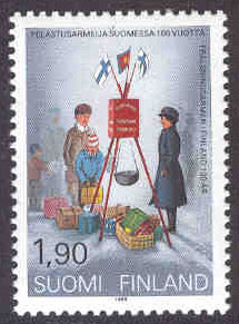 Finland – F 1072 Frälsningsarmén i Finland 100 år, 1 kpl**