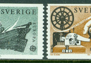 Sverige – F 1075-1076 Europa CEPT 1979, post- & telehistoria, 2 kpl **