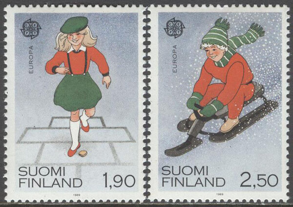 Finland - F 1083-1084 Europa CEPT 1989 Barnlekar, 2 kpl **