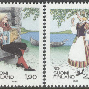 Finland – F 1085-1086 Norden VIII. Folkdräkter, 2 kpl **