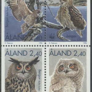 Åland – F  109-112 Berguv – WWF, 4-block kpl **