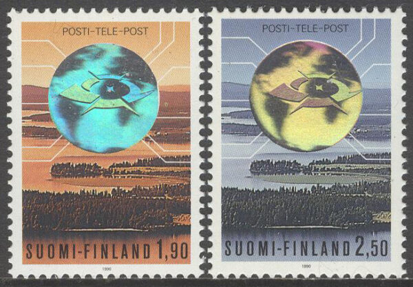 Finland - F 1099-1100 Post- & televerket statligt affärsverk, 2 kpl **