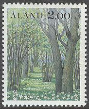 Åland – F   11 Ålands natur – Träd, 2.00 mk **