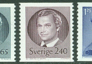 Sverige – F 1166-1168 Kung Carl XVI och drottning Silvia, 3 kpl **