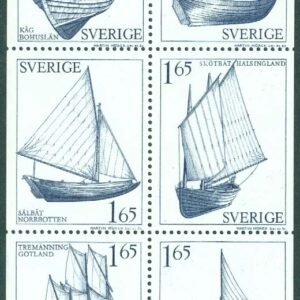 Sverige – F 1169-1174 HBL Allmogebåtar, 6 kpl **