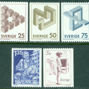 Sverige – F 1199-1203 Omöjliga figurer – Tidningsdistributör – Graziella, 5 kpl **