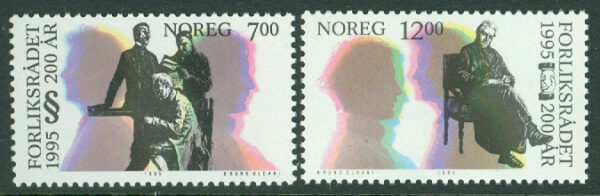 Norge - F 1229-1230 Förlikningsråden 200 år, 2 kpl **