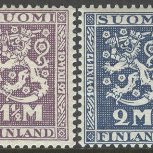Finland – F  123-124 W1 Fria Finland 10 år, 2 kpl **