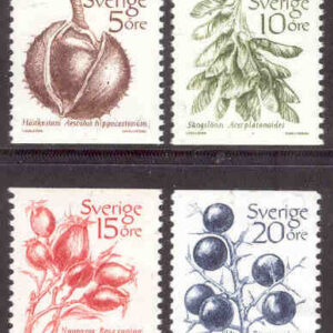 Sverige – F 1241-1244 Frukter, 4 kpl **