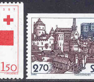 Sverige – F 1268-1269 Röda Korset – Helgeandsholmen, 2 kpl **