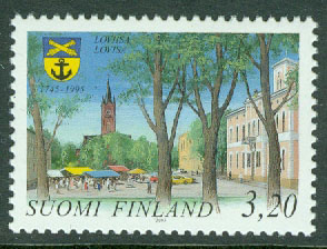 Finland – F 1304 Lovisa 250 år, 1 kpl **