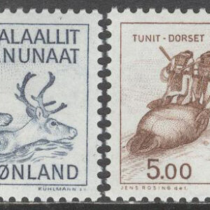 Grönland – F  131-132 Gamla Kulturer – Renar – Valrossjakt, 2 kpl **