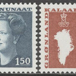Grönland – F  134-135 Drottning Margrethe. Typ III, 2 kpl **