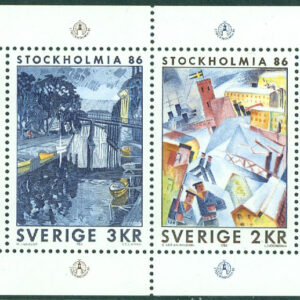 Sverige – F 1353-1356 Stockholmia 86 III, block kpl **