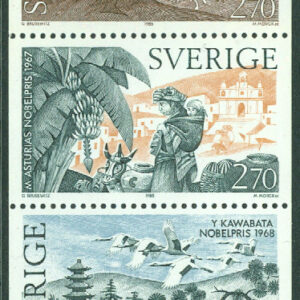 Sverige – F 1381-1385 Nobelpristagare. Litteratur. 5 kpl **