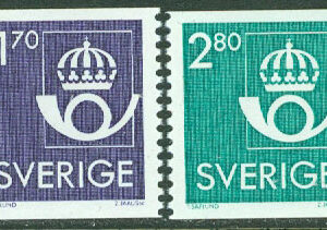 Sverige – F 1396-1397 Postens emblem, 2 kpl **