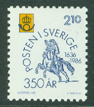 Sverige – F 1398 Postverket 350 år, 1 kpl **